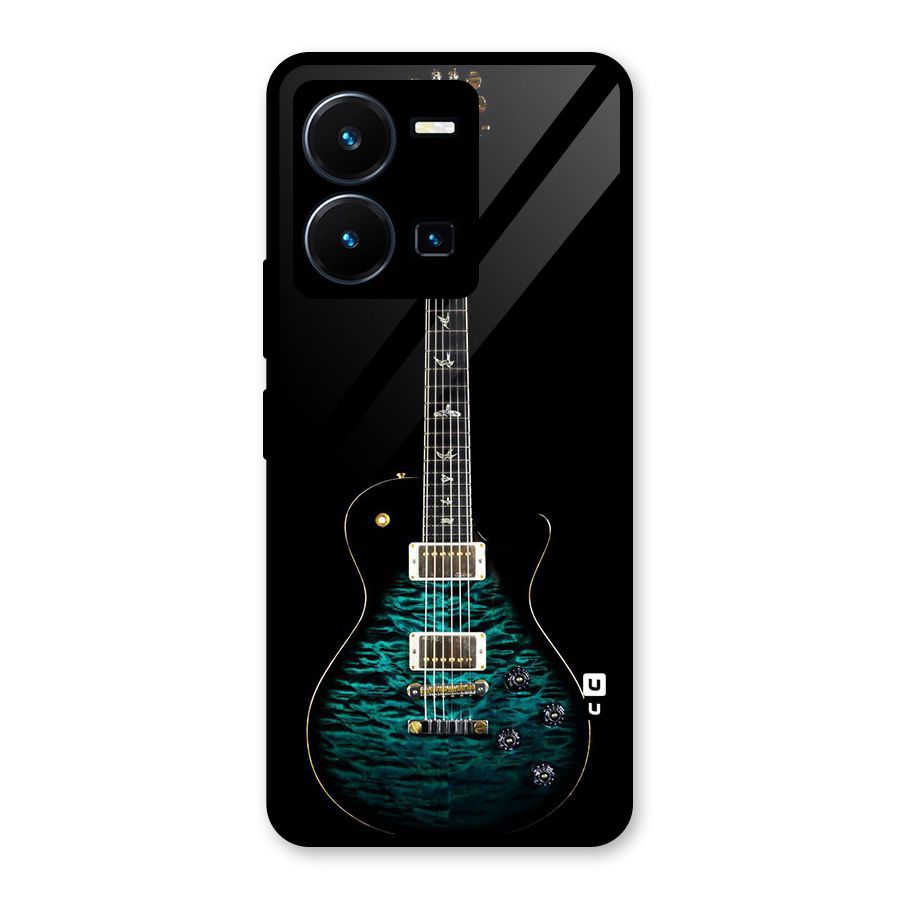 Royal Green Guitar Glass Back Case for Vivo Y35