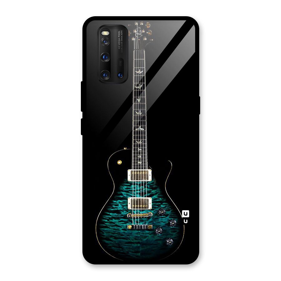 Royal Green Guitar Glass Back Case for Vivo iQOO 3