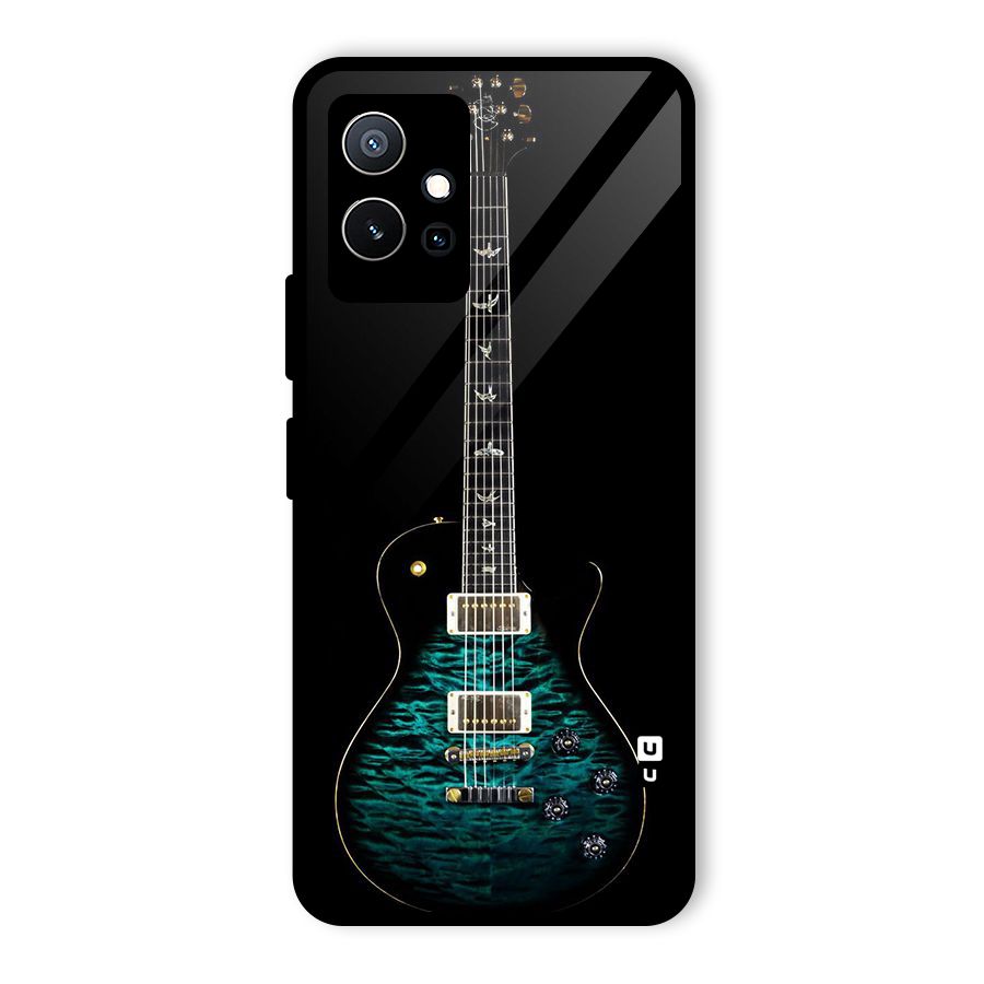 Royal Green Guitar Glass Back Case for Vivo iQOO Z6