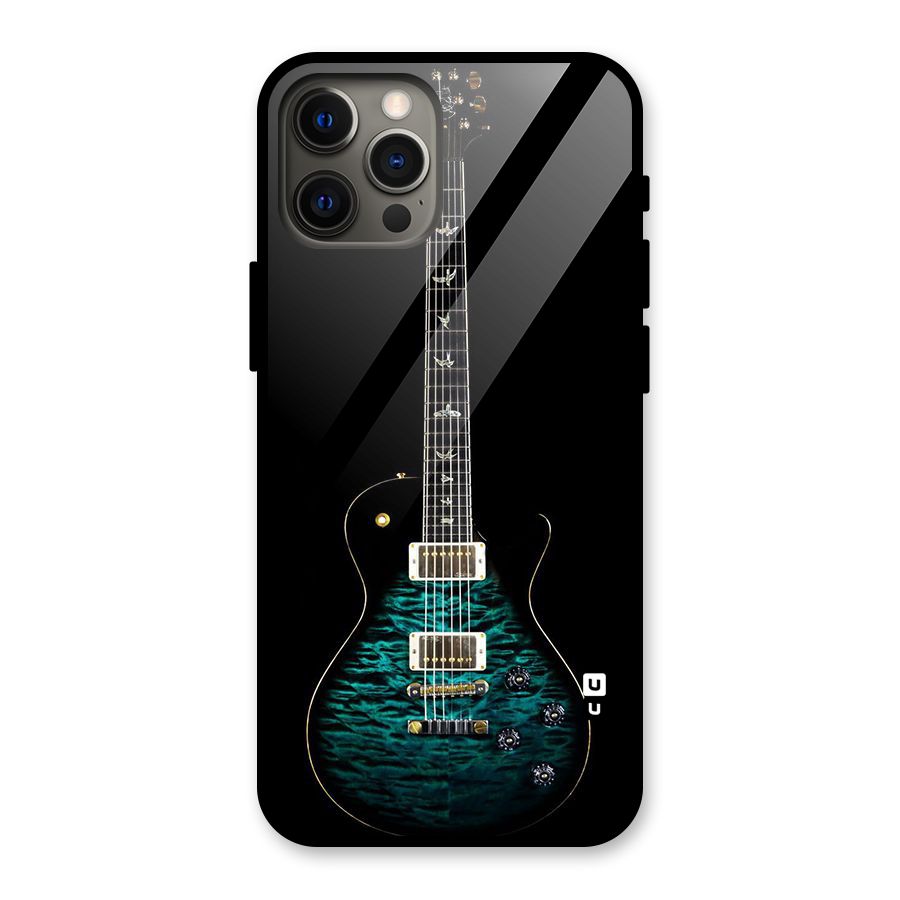 Royal Green Guitar Glass Back Case for iPhone 12 Pro Max