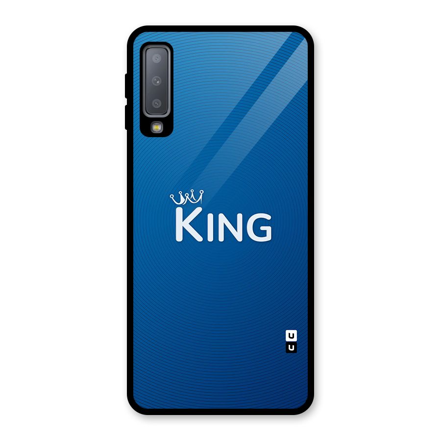 Royal King Glass Back Case for Galaxy A7 (2018)
