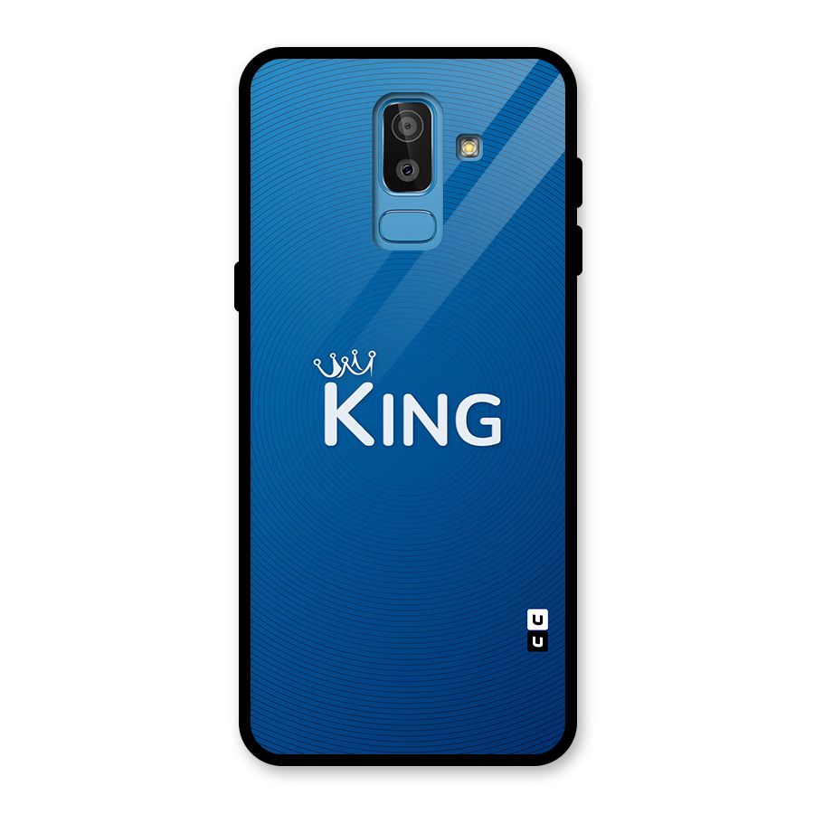 Royal King Glass Back Case for Galaxy J8