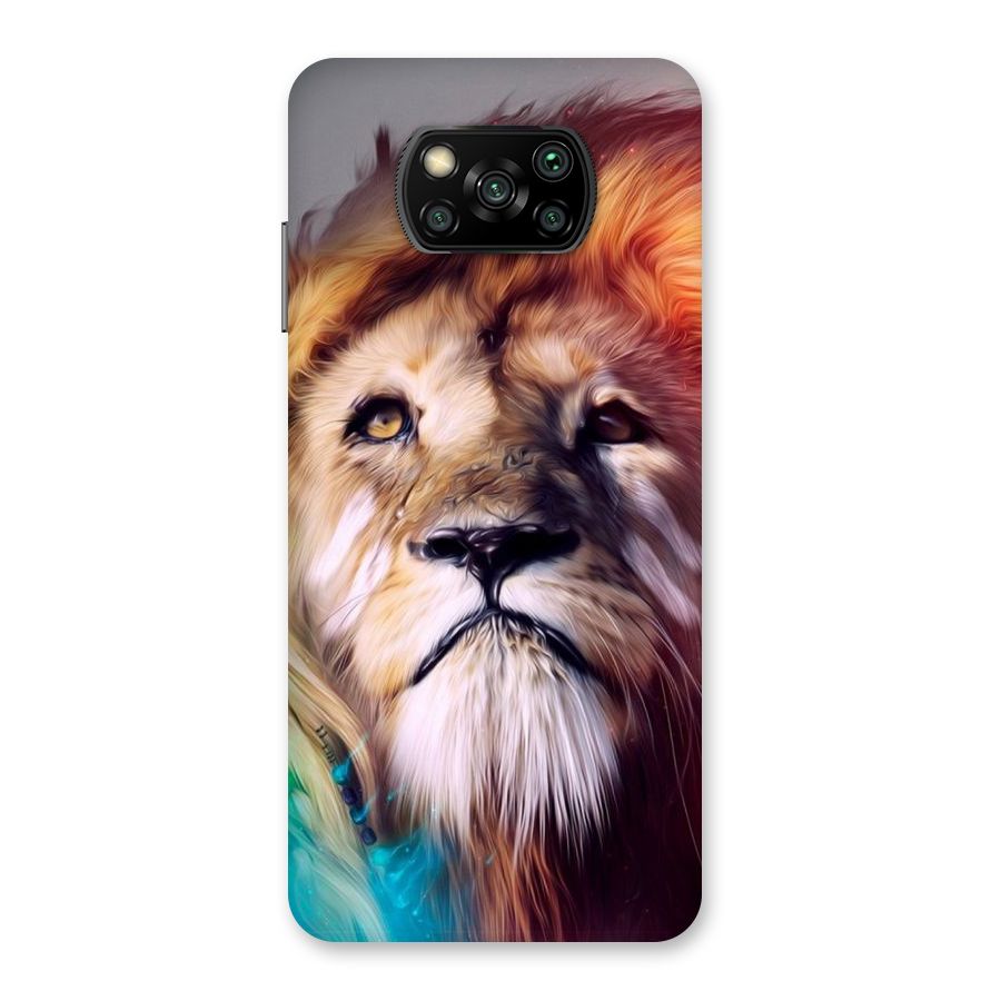 Royal Lion Back Case for Poco X3