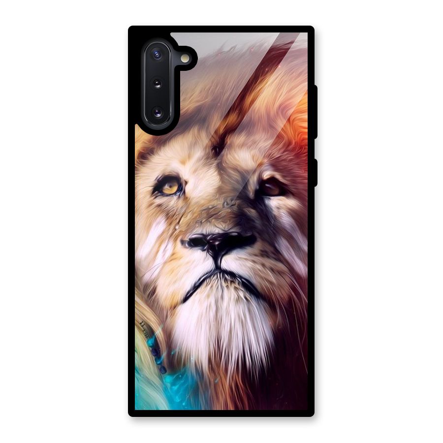 Royal Lion Glass Back Case for Galaxy Note 10
