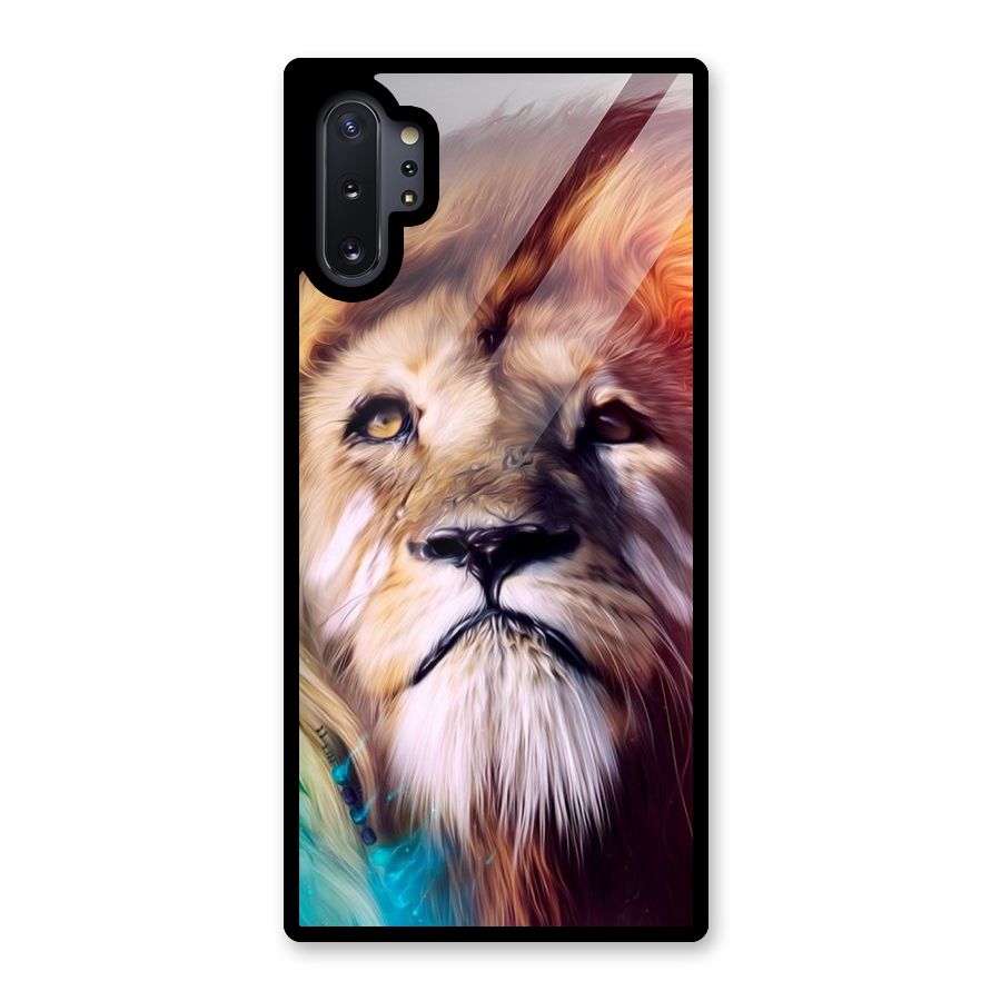 Royal Lion Glass Back Case for Galaxy Note 10 Plus