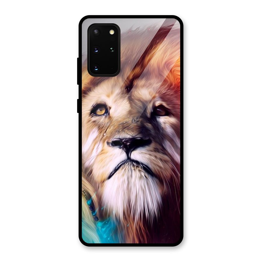 Royal Lion Glass Back Case for Galaxy S20 Plus