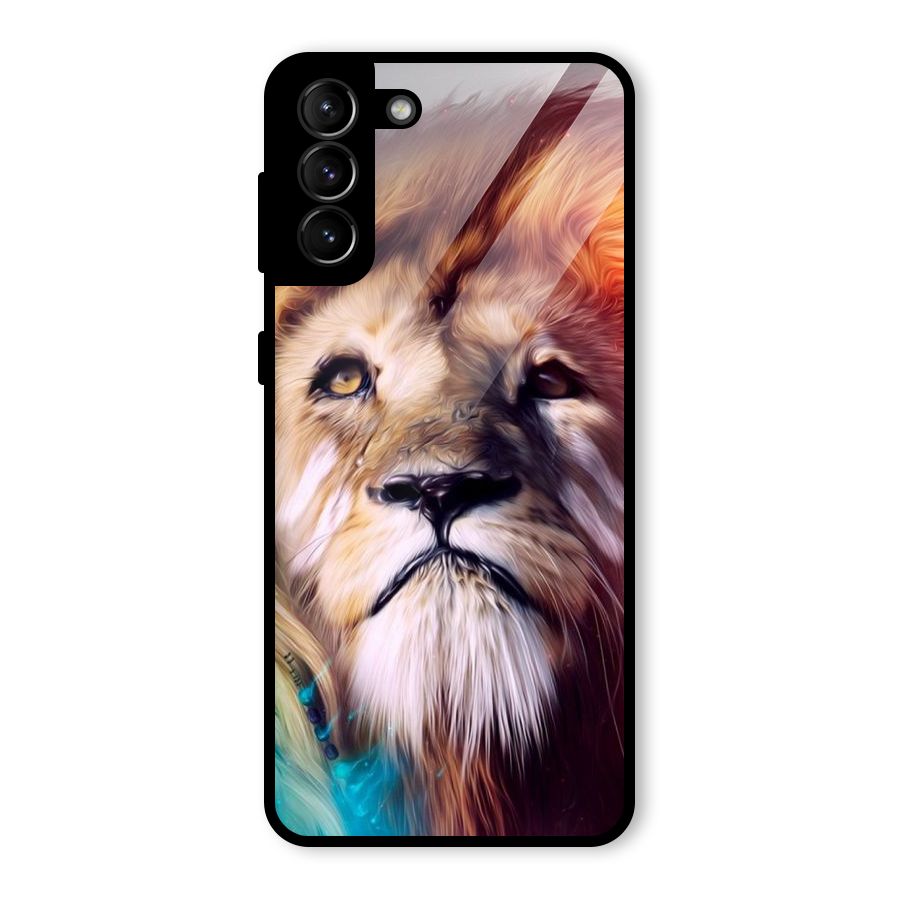 Royal Lion Glass Back Case for Galaxy S21 Plus