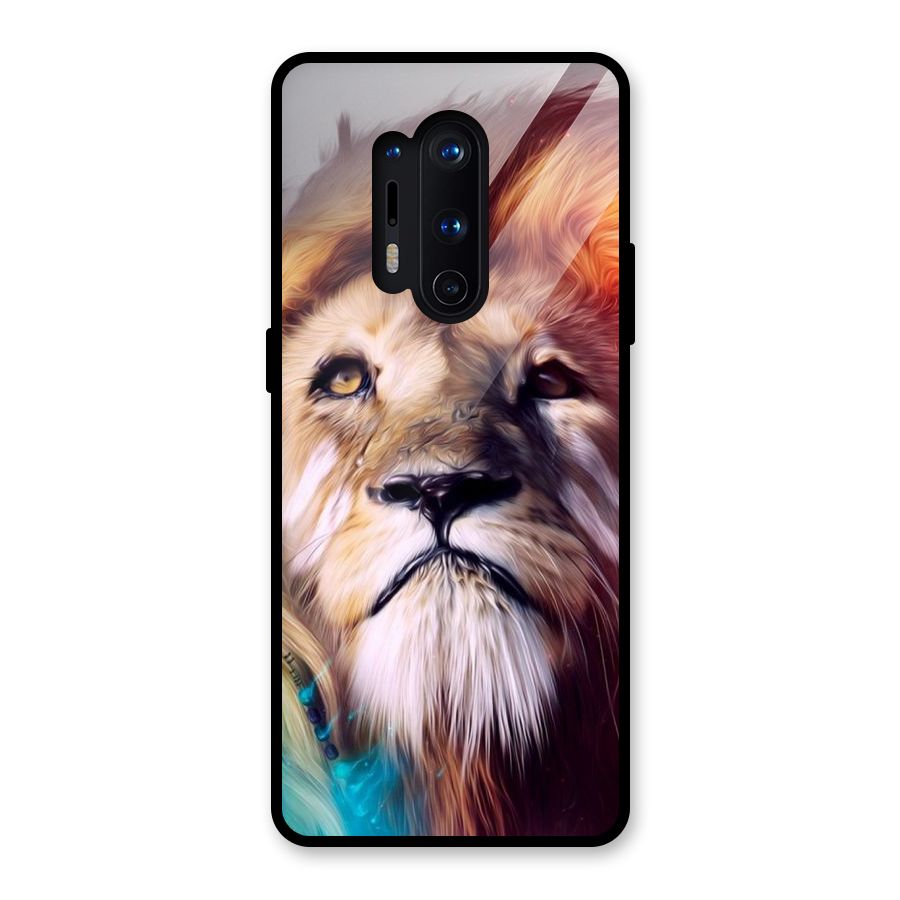 Royal Lion Glass Back Case for OnePlus 8 Pro