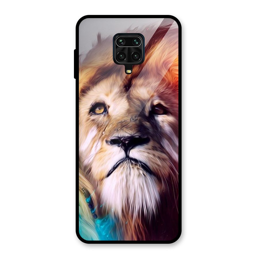 Royal Lion Glass Back Case for Poco M2 Pro