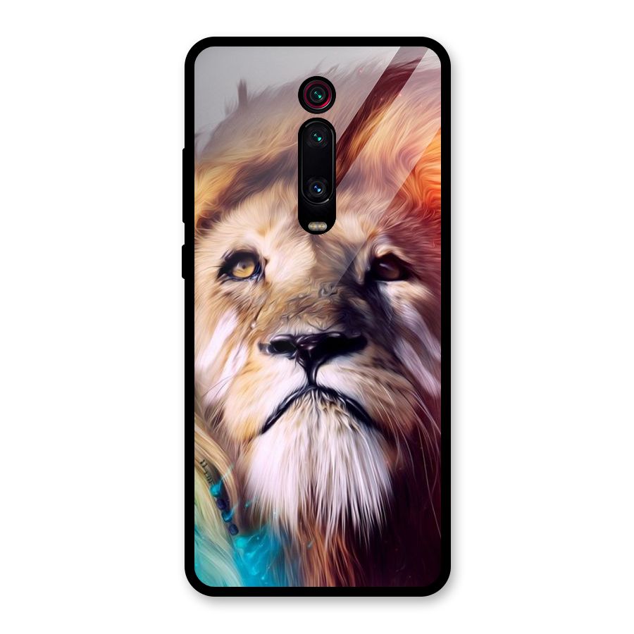 Royal Lion Glass Back Case for Redmi K20