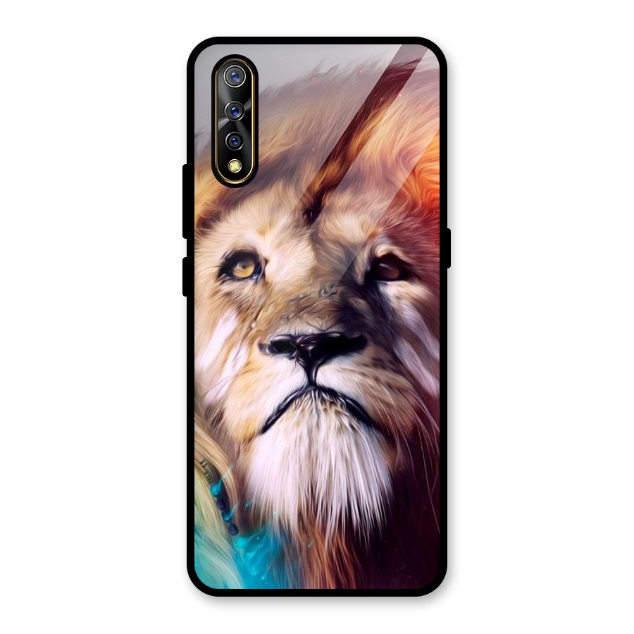 Royal Lion Glass Back Case for Vivo S1