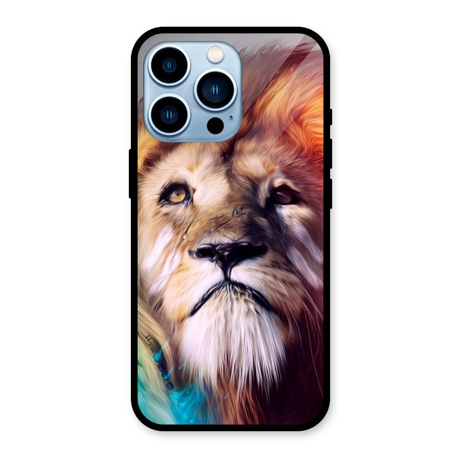 Royal Lion Glass Back Case for iPhone 13 Pro
