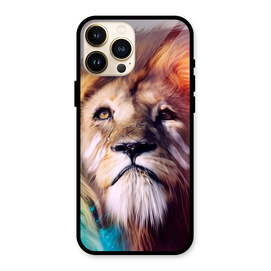 Royal Lion Glass Back Case for iPhone 13 Pro Max