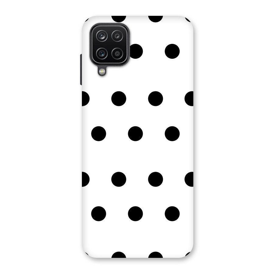 Royal Polka Dots Back Case for Galaxy A12