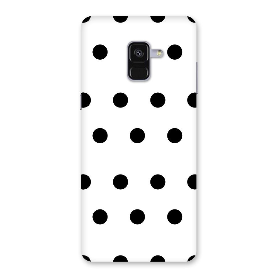 Royal Polka Dots Back Case for Galaxy A8 Plus
