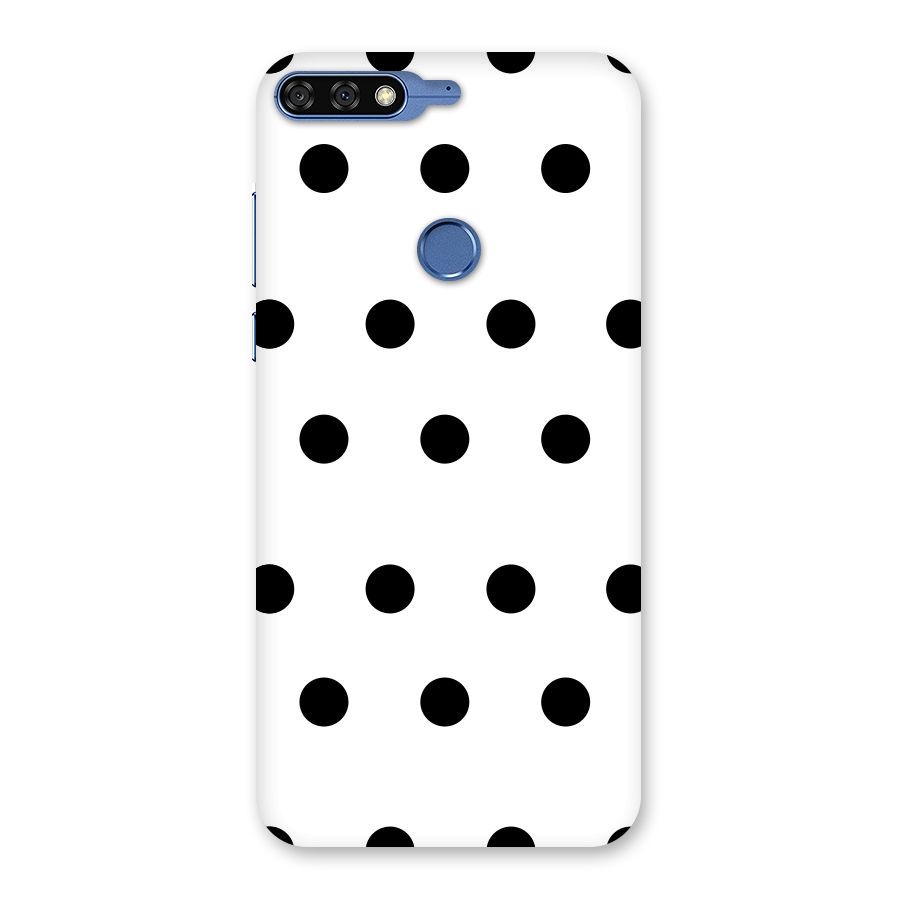 Royal Polka Dots Back Case for Honor 7C
