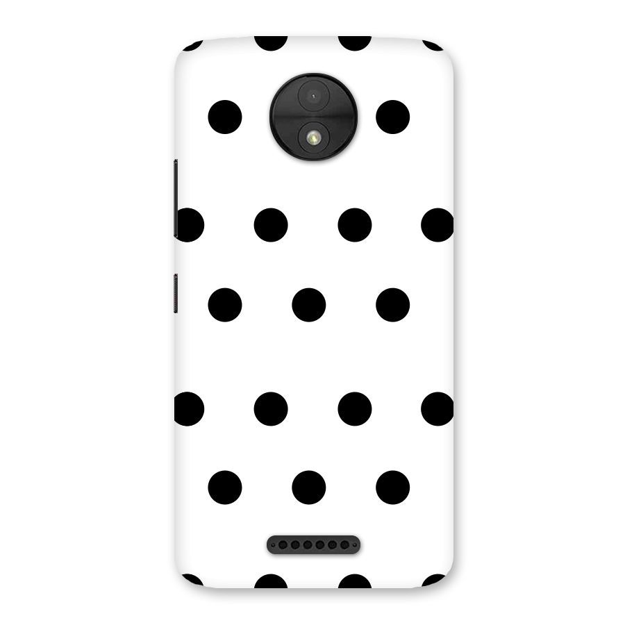 Royal Polka Dots Back Case for Moto C