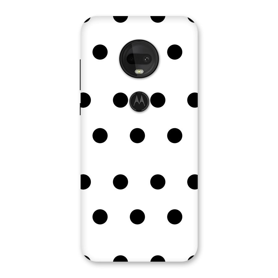 Royal Polka Dots Back Case for Moto G7