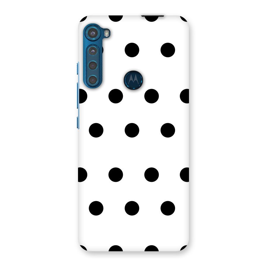 Royal Polka Dots Back Case for Motorola One Fusion Plus