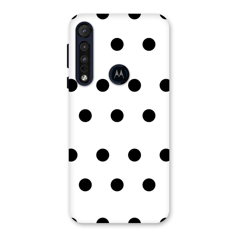 Royal Polka Dots Back Case for Motorola One Macro
