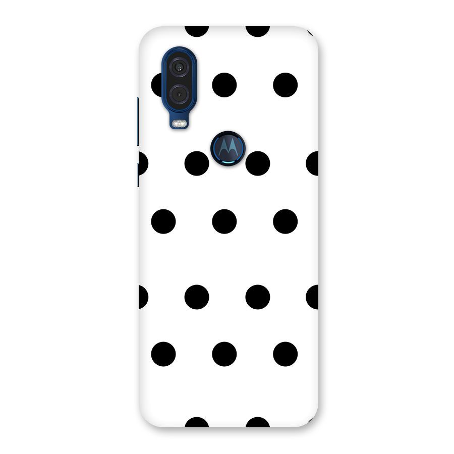 Royal Polka Dots Back Case for Motorola One Vision