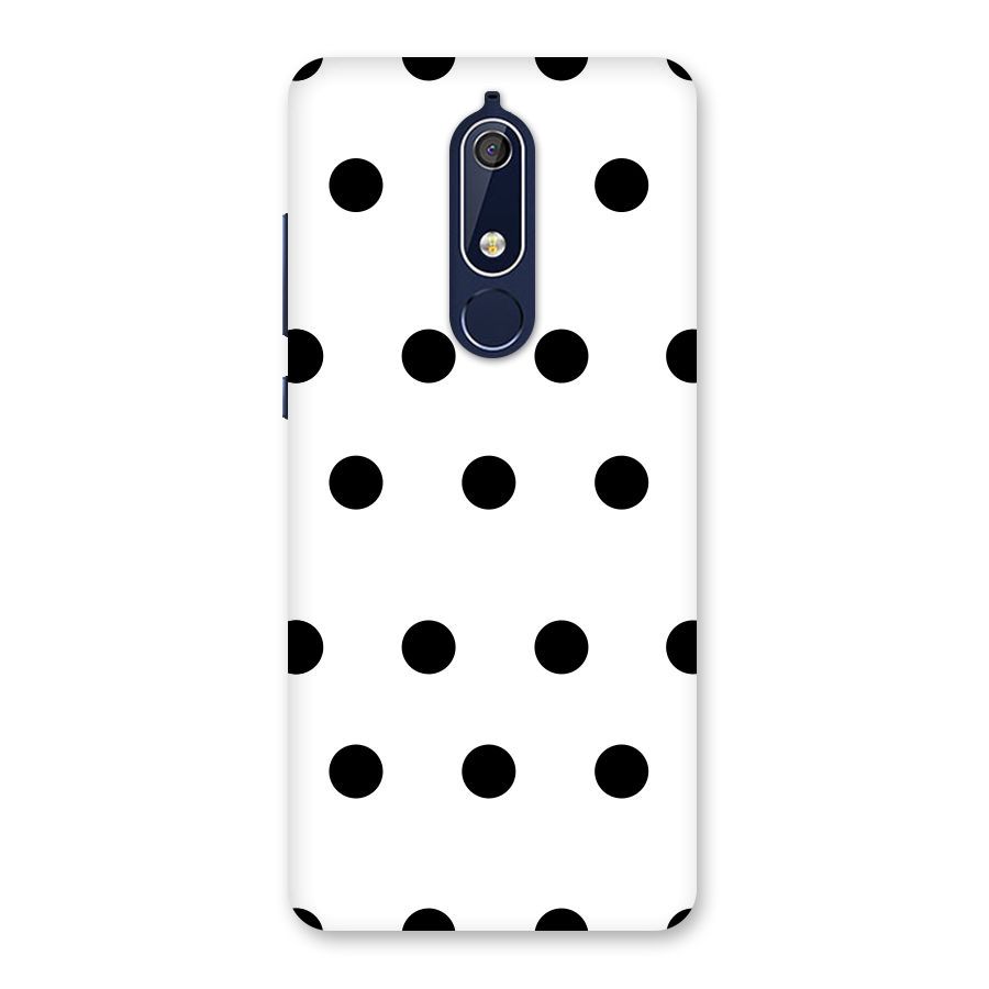 Royal Polka Dots Back Case for Nokia 5.1