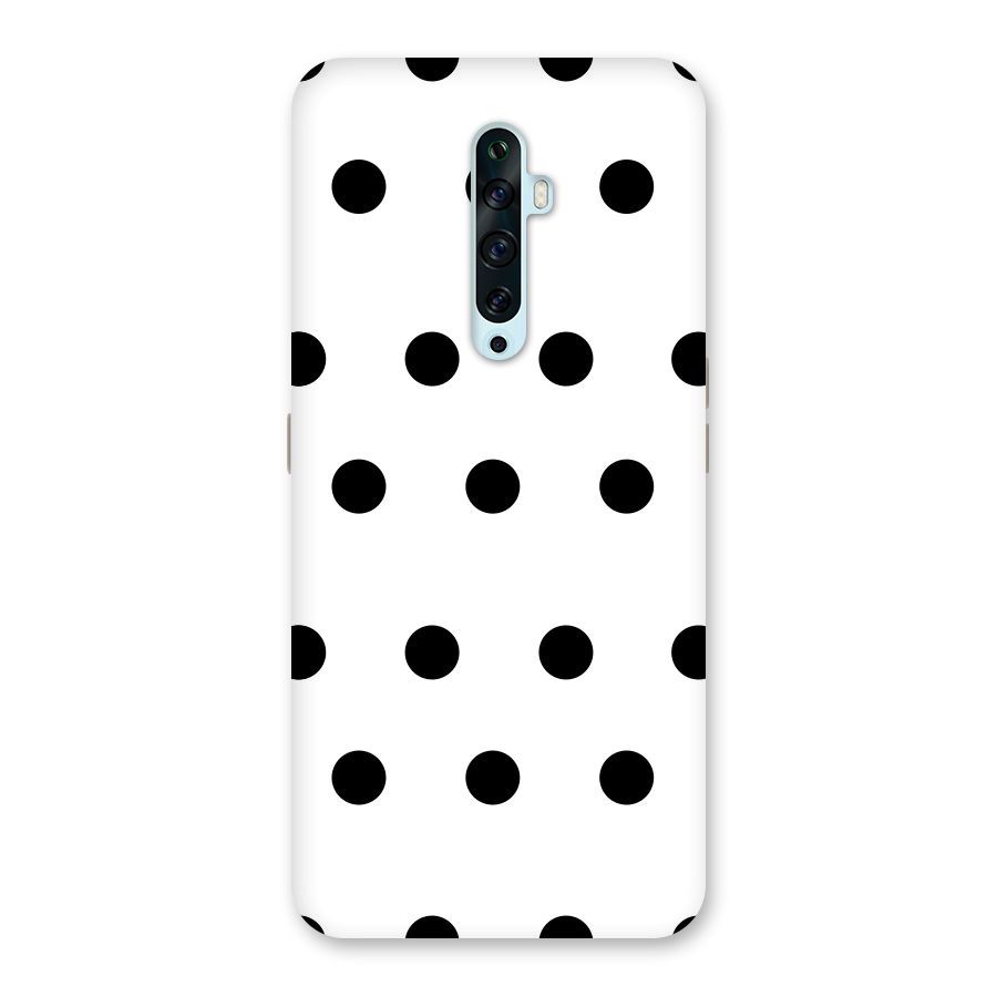 Royal Polka Dots Back Case for Oppo Reno2 F