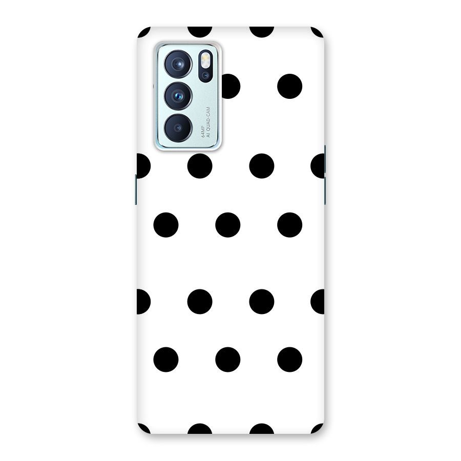 Royal Polka Dots Back Case for Oppo Reno6 Pro 5G