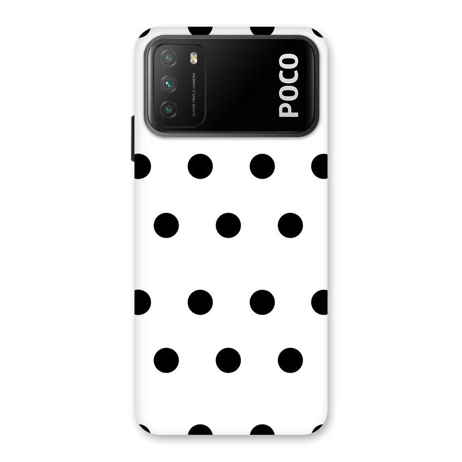 Royal Polka Dots Back Case for Poco M3
