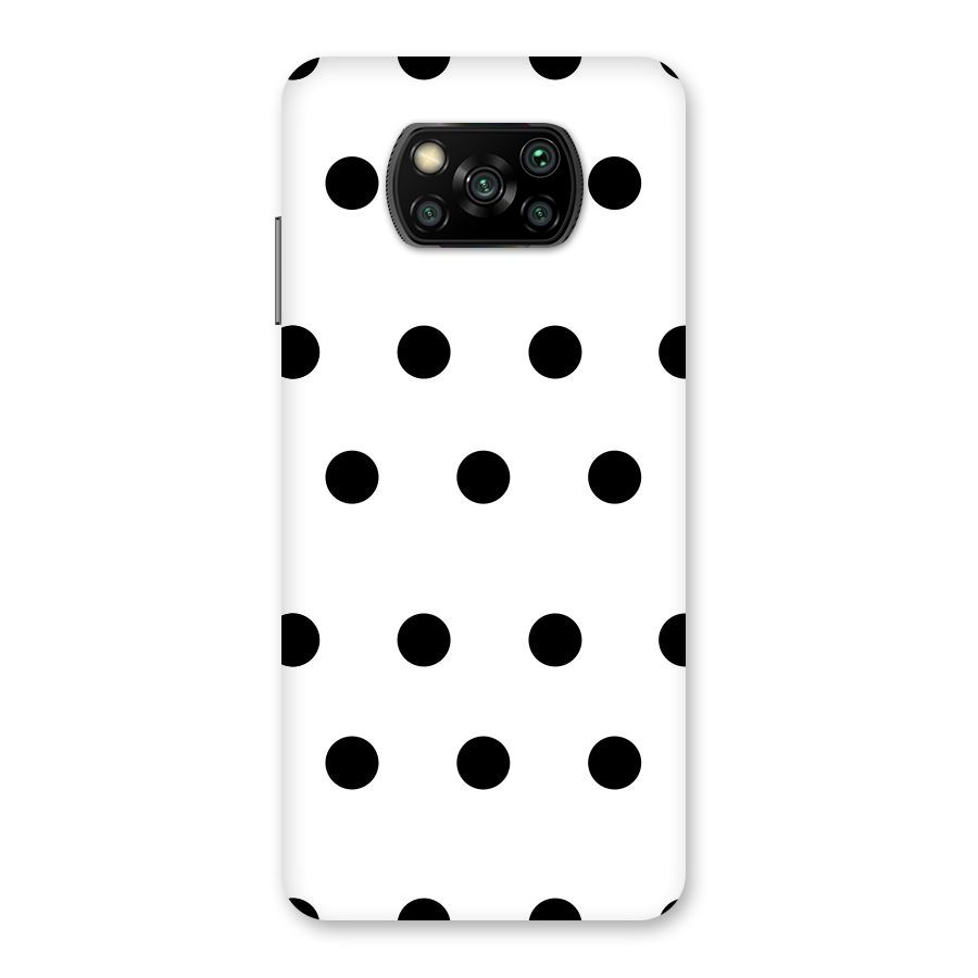 Royal Polka Dots Back Case for Poco X3