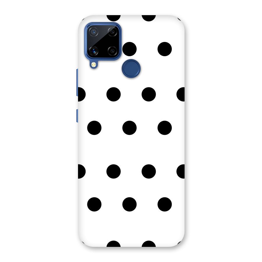 Royal Polka Dots Back Case for Realme C15