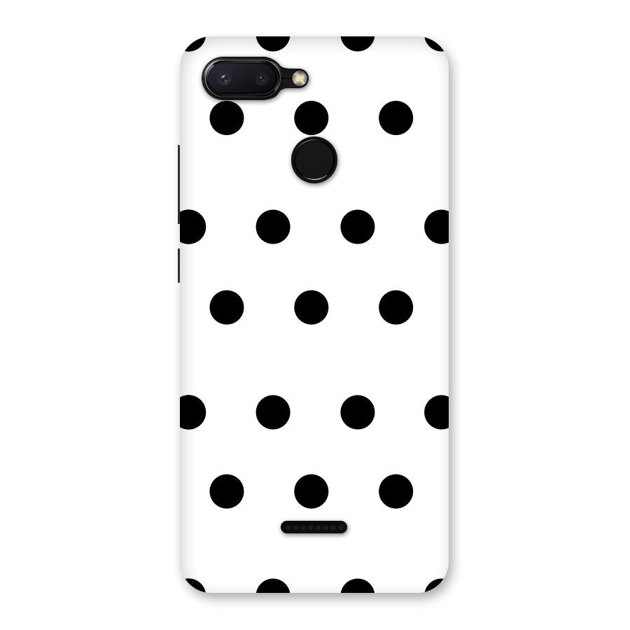 Royal Polka Dots Back Case for Redmi 6