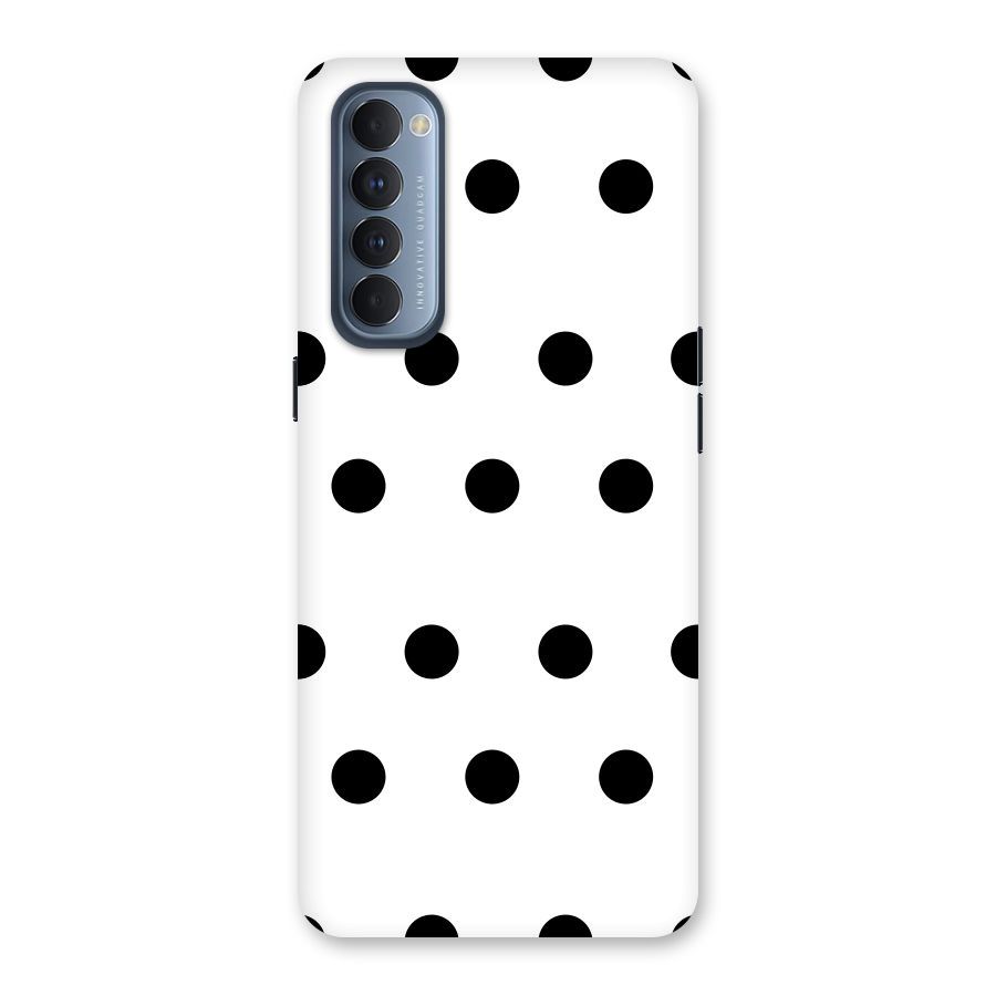 Royal Polka Dots Back Case for Reno4 Pro