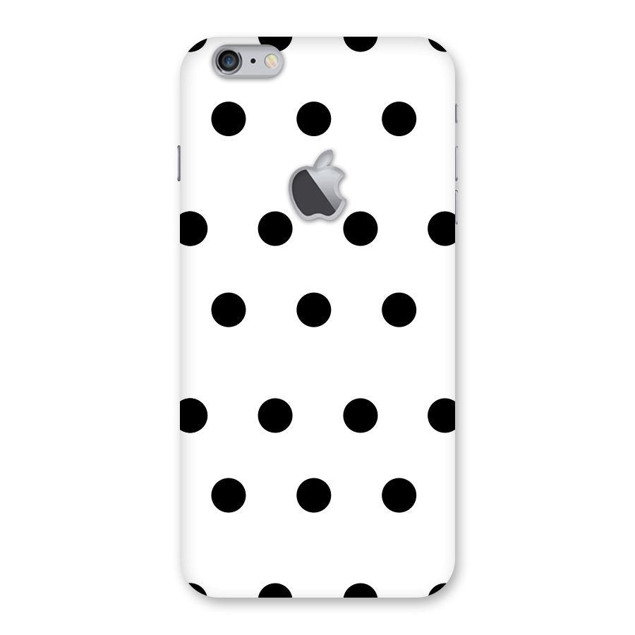 Royal Polka Dots Back Case for iPhone 6 Plus 6S Plus Logo Cut