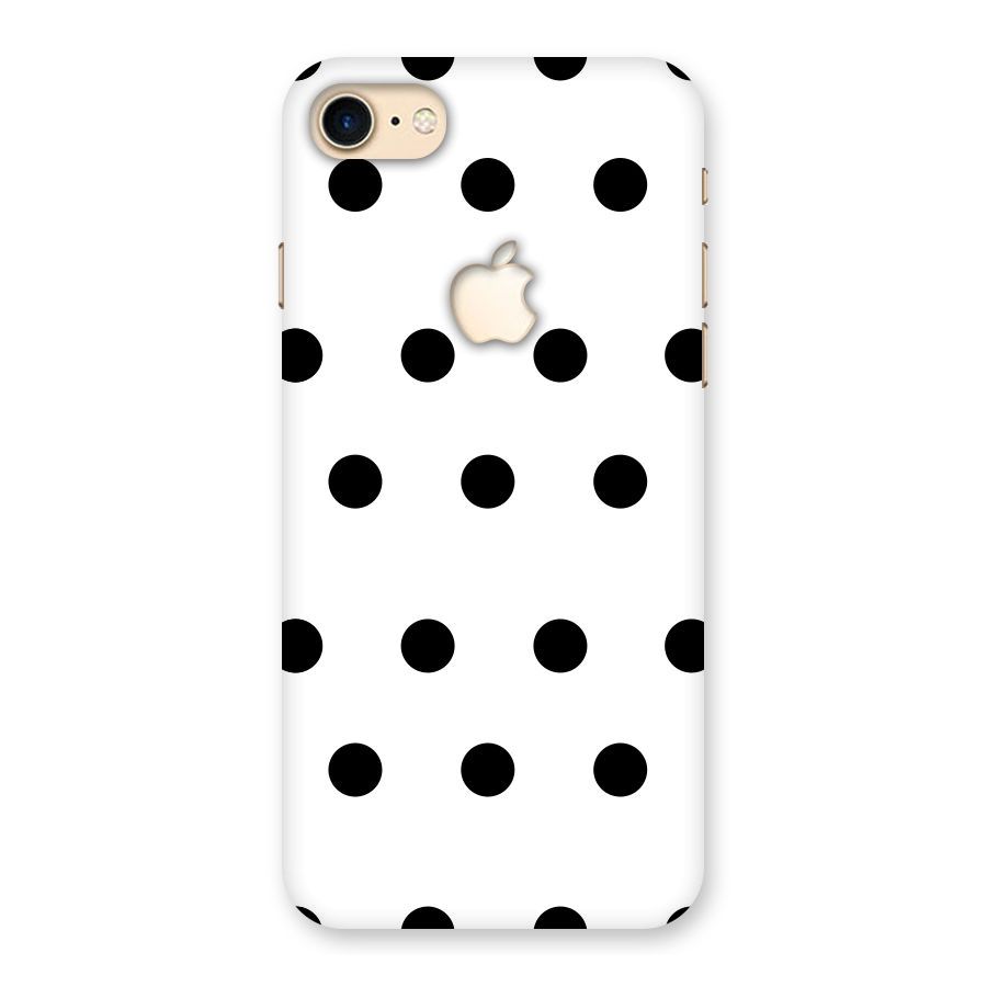 Royal Polka Dots Back Case for iPhone 7 Apple Cut