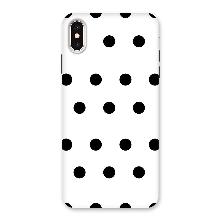 Royal Polka Dots Back Case for iPhone XS Max
