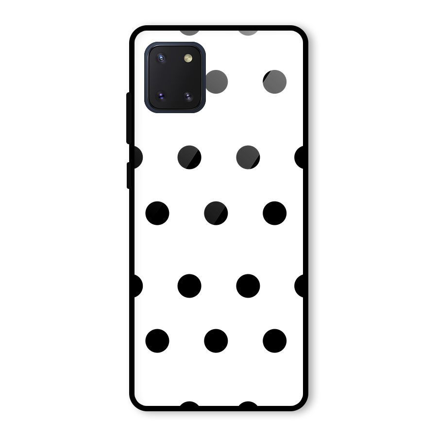 Royal Polka Dots Glass Back Case for Galaxy Note 10 Lite