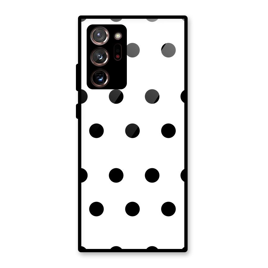Royal Polka Dots Glass Back Case for Galaxy Note 20 Ultra