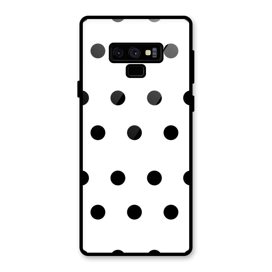 Royal Polka Dots Glass Back Case for Galaxy Note 9