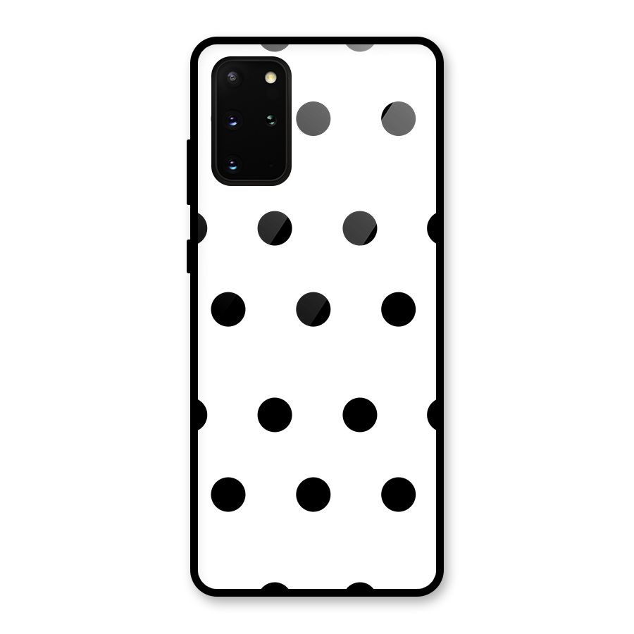 Royal Polka Dots Glass Back Case for Galaxy S20 Plus