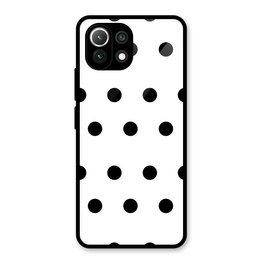 Royal Polka Dots Glass Back Case for Mi 11 Lite NE 5G