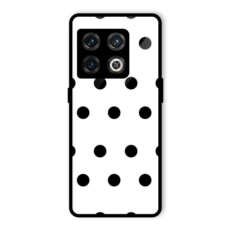 Royal Polka Dots Glass Back Case for OnePlus 10 Pro 5G