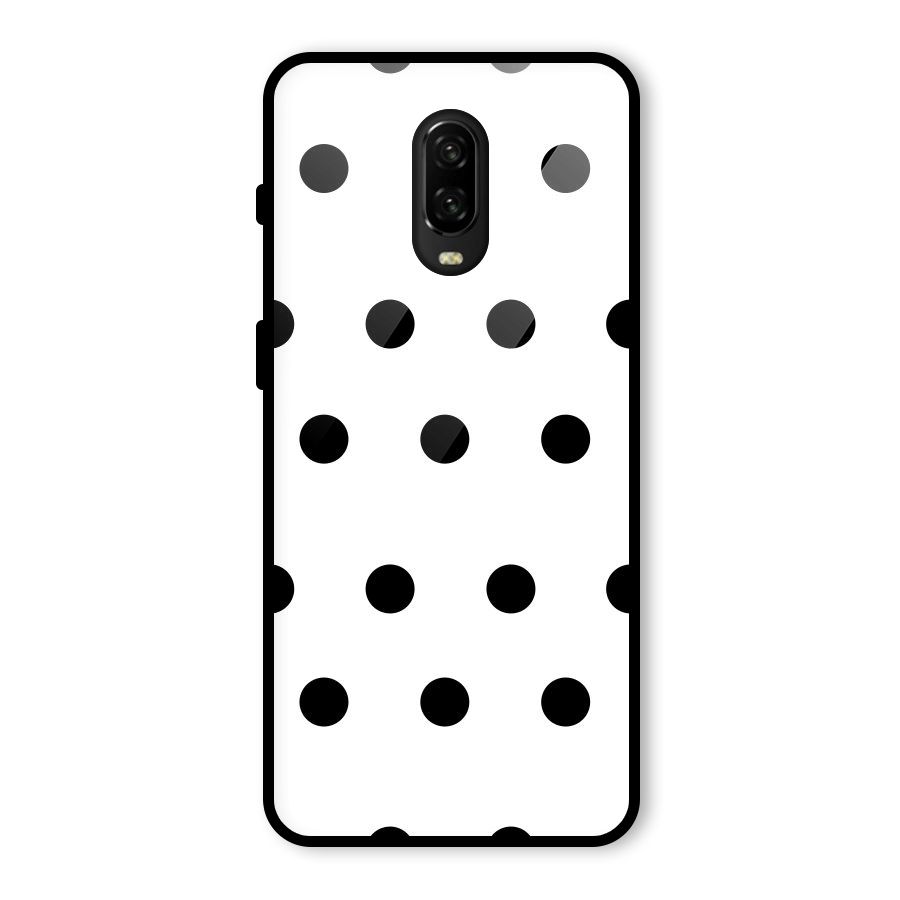 Royal Polka Dots Glass Back Case for OnePlus 6T