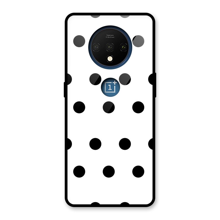 Royal Polka Dots Glass Back Case for OnePlus 7T