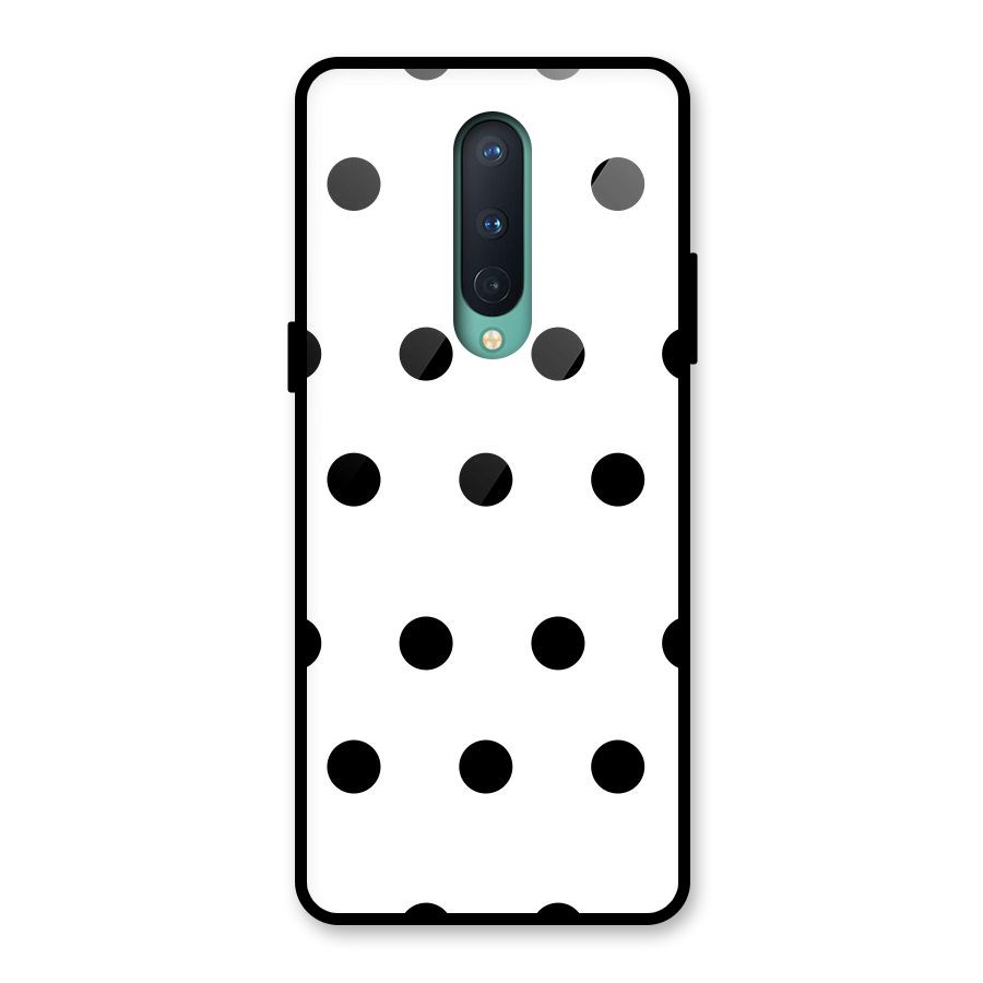 Royal Polka Dots Glass Back Case for OnePlus 8