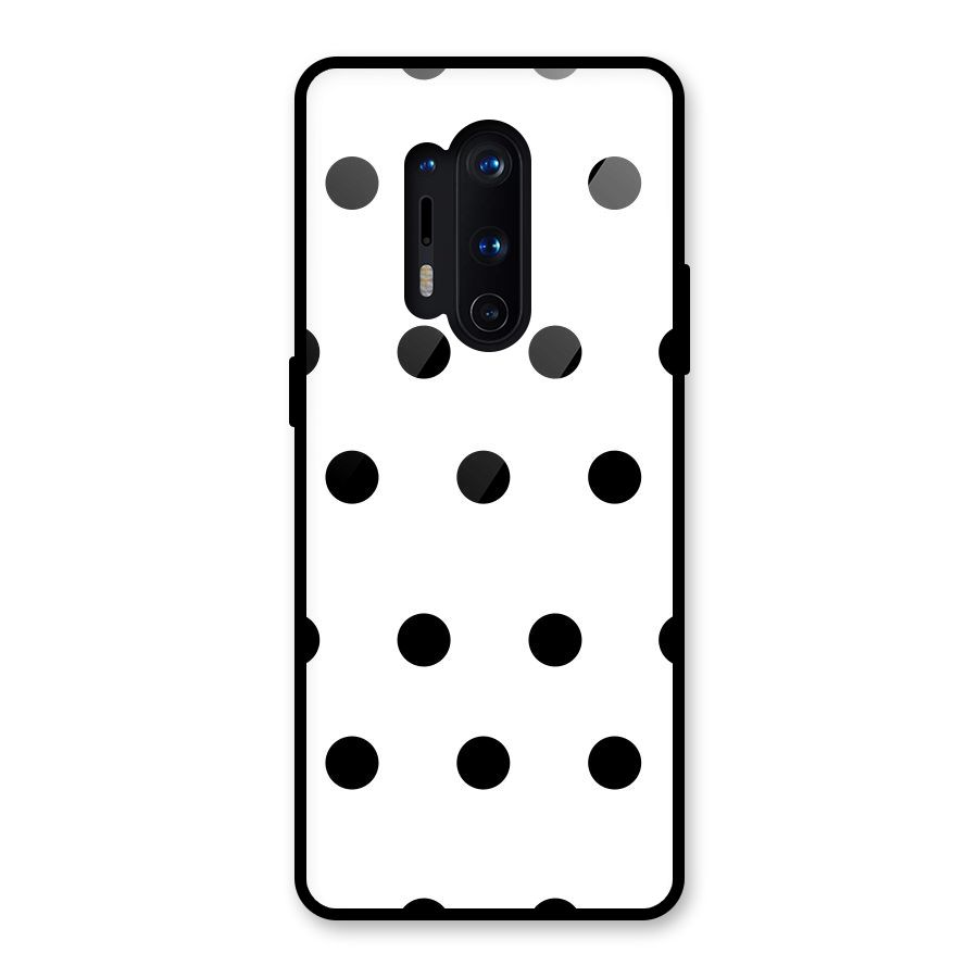Royal Polka Dots Glass Back Case for OnePlus 8 Pro