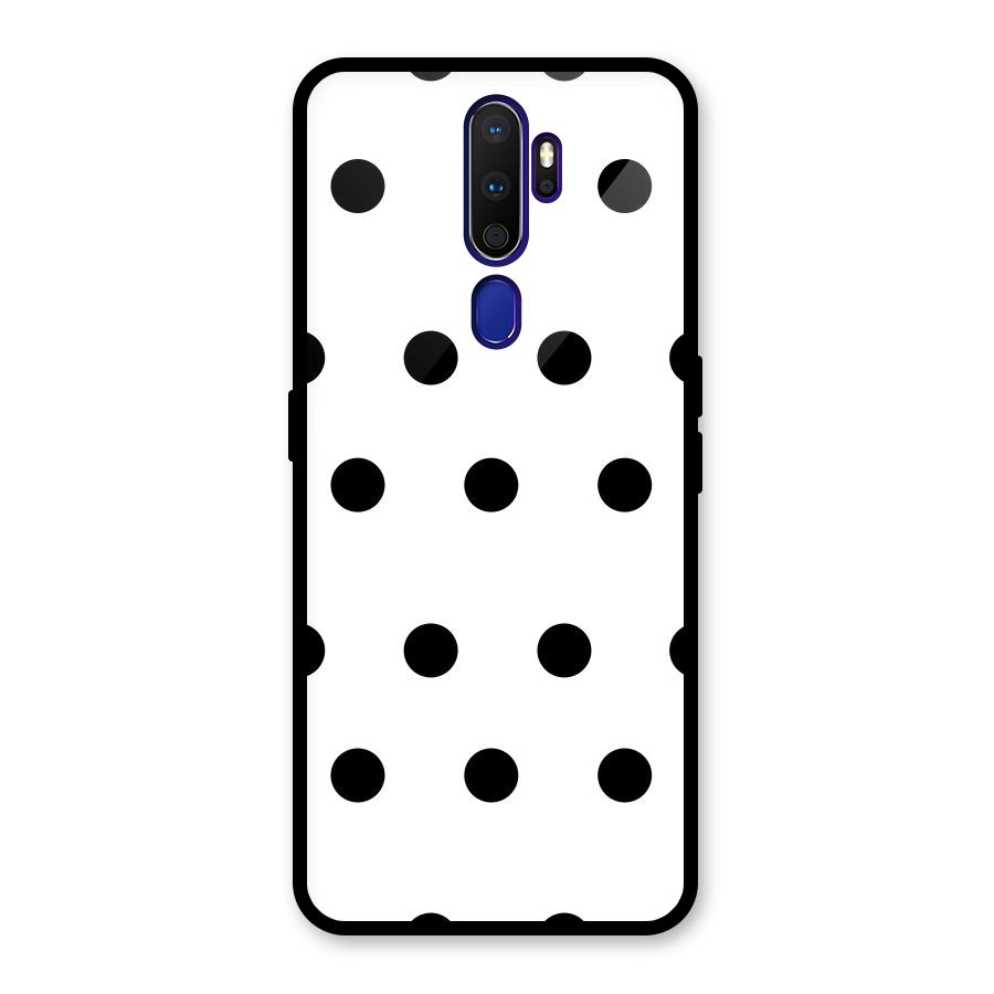 Royal Polka Dots Glass Back Case for Oppo A9 (2020)