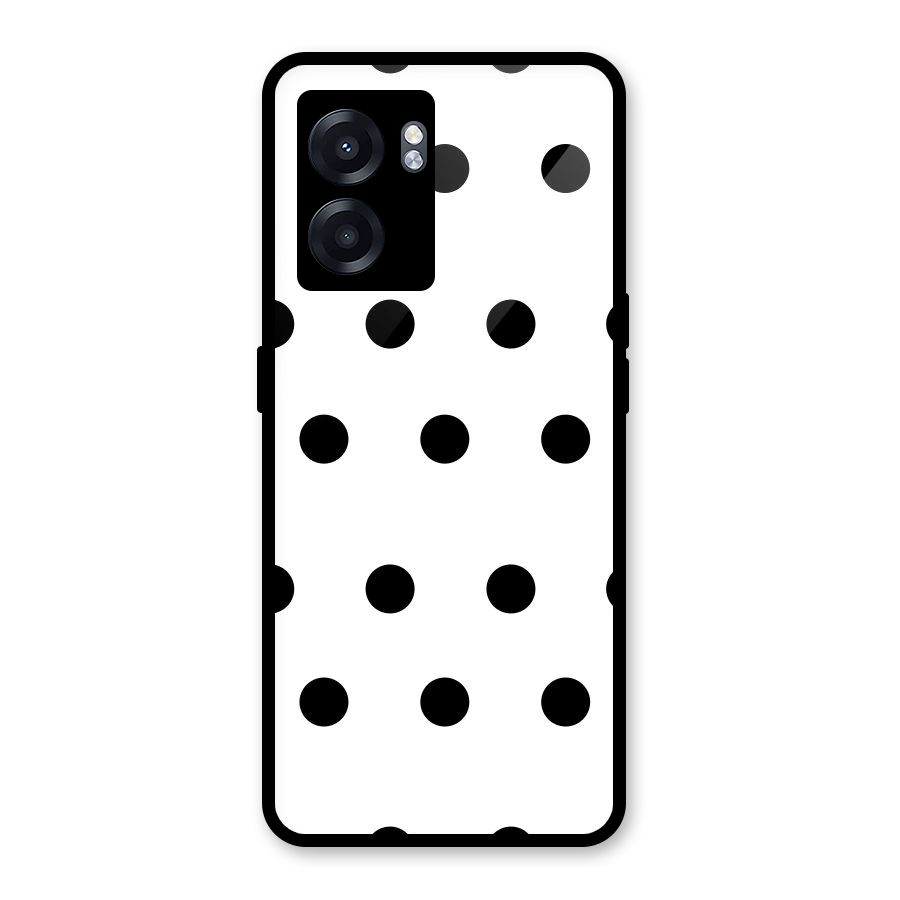 Royal Polka Dots Glass Back Case for Oppo K10 (5G)
