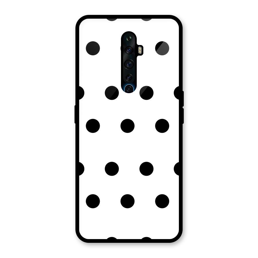 Royal Polka Dots Glass Back Case for Oppo Reno2 Z