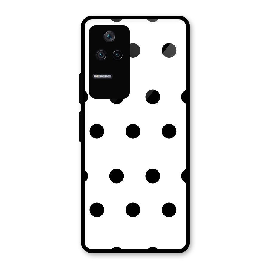 Royal Polka Dots Glass Back Case for Poco F4 5G